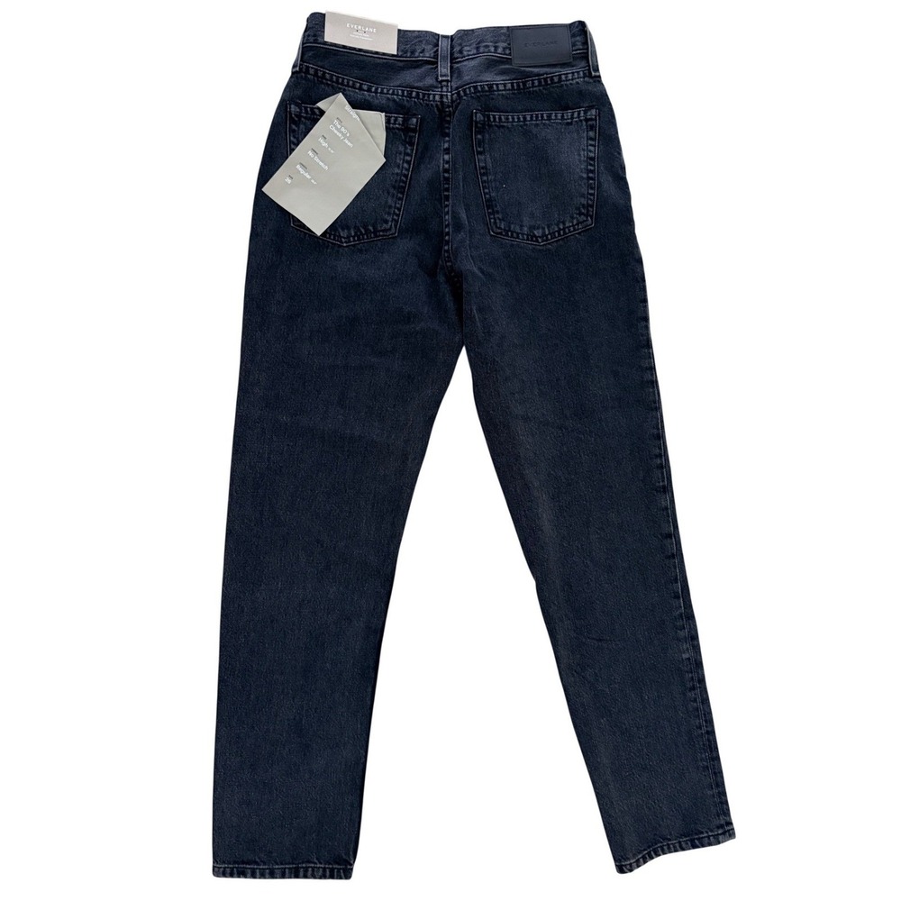 Everlane Jeans The 90s Cheeky Organic Cotton High Rise Washed Black 26 Regular - Picture 4 of 8